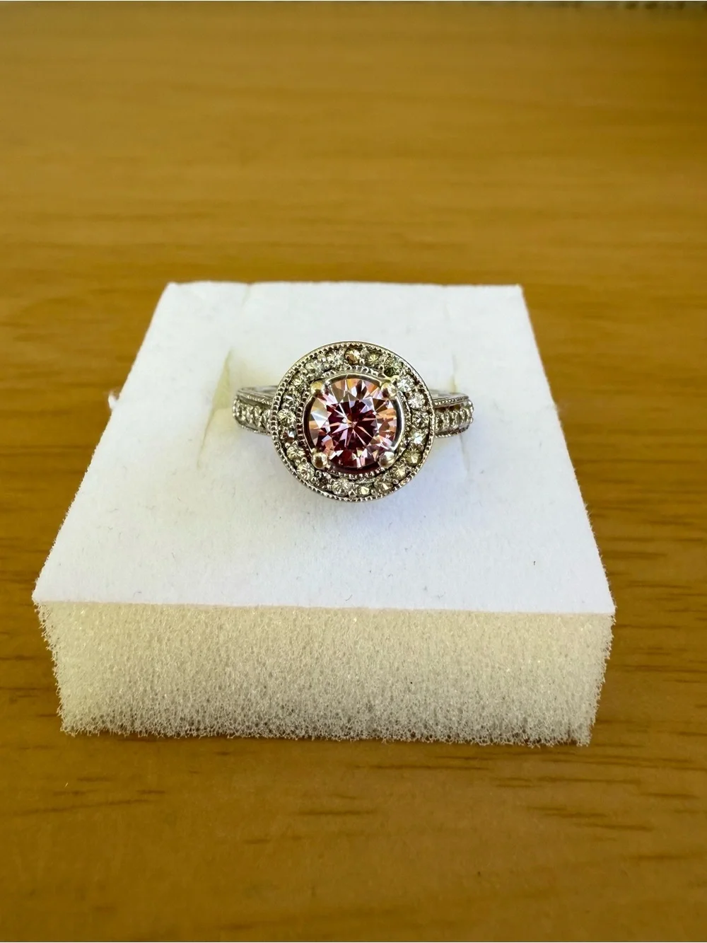 925 Sterling Silver Round Ring - size 7